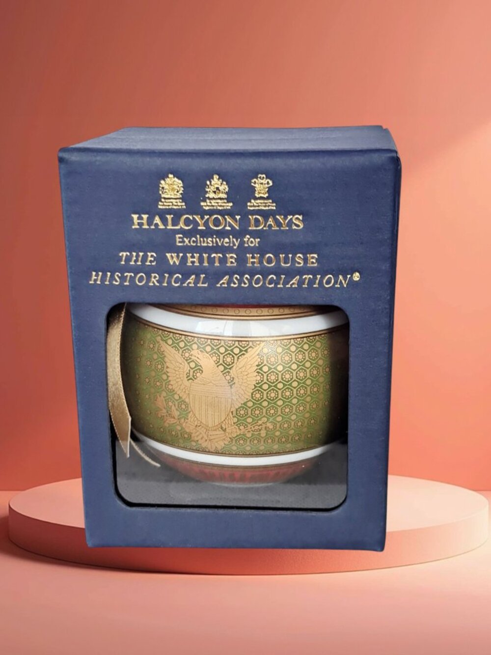WHITE HOUSE HISTORICAL ASSOCIATION HALCYON DAYS GREEN ROOM CHRISTMAS ORNAMENT